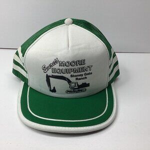 Everett Moore Equipment Trucker Hat Men's One Size Green Mesh